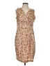 Talbots 100% Polyester Print Tan Cocktail Dress Size 14 Petite - photo 1
