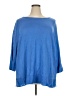 J.Jill Solid Blue Poncho Size 3X - photo 1