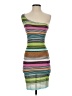 White Fox Stripes Green Cocktail Dress Size S - photo 1