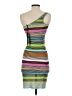 White Fox Stripes Green Cocktail Dress Size S - photo 2