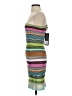 White Fox Stripes Green Cocktail Dress Size S - photo 5