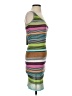 White Fox Stripes Green Cocktail Dress Size S - photo 4