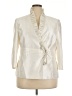 Kasper 100% Acetate Metallic Ivory Jacket Size 18 - photo 1