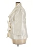 Kasper 100% Acetate Metallic Ivory Jacket Size 18 - photo 5