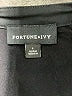 Fortune + Ivy 100% Polyester Black Short Sleeve Blouse Size L - photo 7