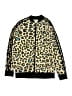 Adidas 100% Polyurethane Animal Print Gold Track Jacket Size 14 - 15 - photo 1