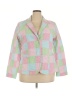 Talbots 100% Cotton Checkered-gingham Pink Blazer Size 18 - photo 1