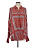Free People 100% Rayon Red Long Sleeve Button-Down Shirt Size S - photo 1