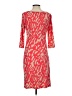 Eliza J Print Red Cocktail Dress Size 4 - photo 2