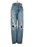 AGOLDE 100% Organic Cotton Hearts Blue Jeans Size 23 waist - photo 1