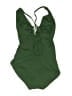 Shade & Shore Solid Green One Piece Swimsuit Size L - photo 2