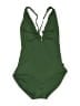 Shade & Shore Solid Green One Piece Swimsuit Size L - photo 1