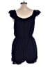 Dee Elly 100% Rayon Solid Blue Romper Size L - photo 2