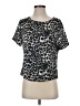 Lovers + Friends Animal Print Silver Short Sleeve Top Size S - photo 1