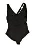 Anne Cole Solid Black One Piece Swimsuit Size 10 - photo 2