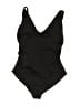 Anne Cole Solid Black One Piece Swimsuit Size 10 - photo 1