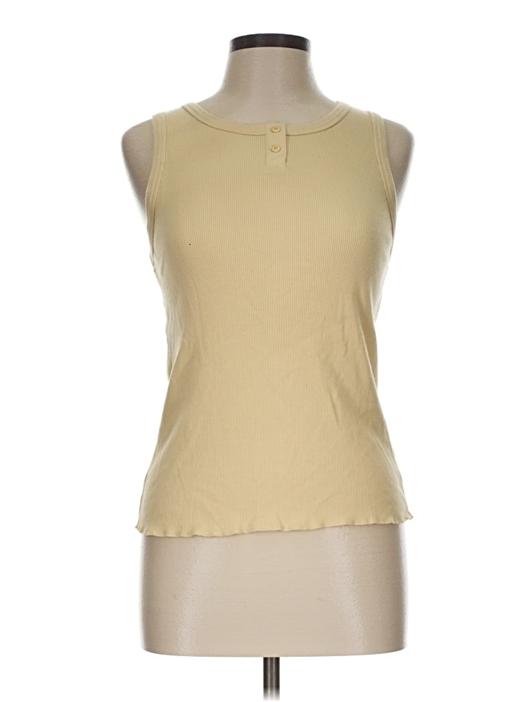 Pre-owned Jcrew Sleeveless T-shirt In Tan