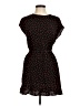 POPSUGAR 100% Rayon Polka Dots Black Casual Dress Size M - photo 2
