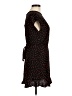 POPSUGAR 100% Rayon Polka Dots Black Casual Dress Size M - photo 5