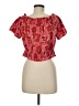 Ann Taylor LOFT Red Short Sleeve Blouse Size M - photo 2