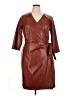 Susan Graver 100% Polyester Brown Cocktail Dress Size XL - photo 1