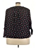 Want and Need 100% Polyester Floral Blue Black 3/4 Sleeve T-Shirt Size 3X - photo 2