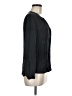 Milly Black Long Sleeve Silk Top Size 6 - photo 4