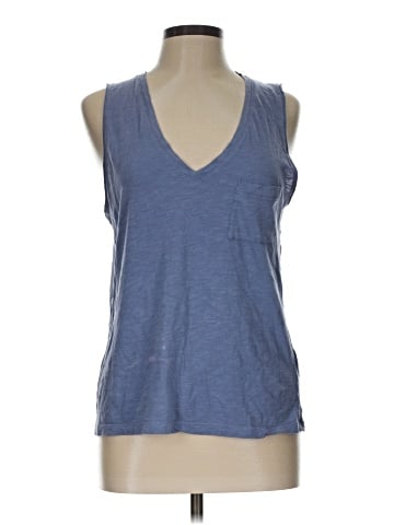 Madewell Whisper Cotton V-Neck Pocket Tank (view 1)