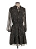 Drew 100% Polyester Paisley Gray Casual Dress Size XS - photo 1
