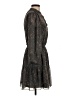 Drew 100% Polyester Paisley Gray Casual Dress Size XS - photo 4