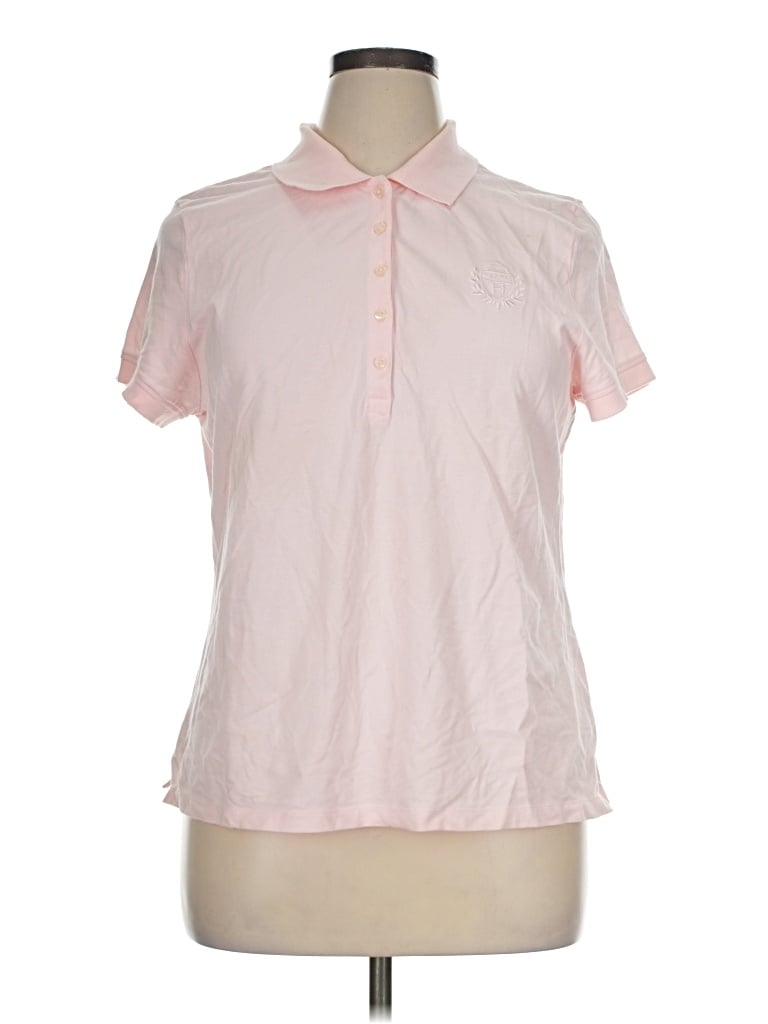 Pre-owned Tommy Hilfiger Short Sleeve Blouse In Pink
