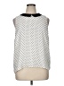 CeCe 100% Polyester Polka Dots White Sleeveless Blouse Size XL - photo 1