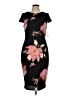 JAX Black Label Floral Black Cocktail Dress Size 12 - photo 1