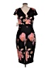 JAX Black Label Floral Black Cocktail Dress Size 12 - photo 2