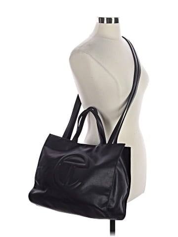 Telfar Medium Black Shopping Bag (view 2)