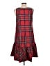 Vineyard Vines Plaid Red Casual Dress Size 12 - photo 2