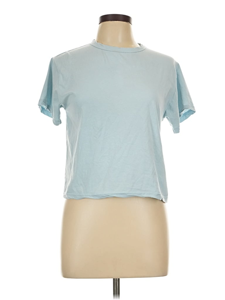 Pre-owned Olivaceous Short Sleeve T-shirt In Blue