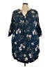 Torrid Blue Casual Dress Size 4X Plus (4) - photo 1