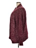 St. John's Bay 100% Polyester Tweed Burgundy Cardigan Size 3X - photo 5
