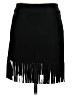 LoveRiche Solid Black Casual Skirt Size S - photo 1
