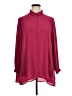 Melissa McCarthy Seven7 100% Polyester Burgundy Long Sleeve Blouse Size 1X - photo 1