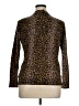 Talbots Animal Print Brown Long Sleeve Blouse Size 1X - photo 2