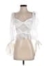 For Love & Lemons 100% Nylon White 3/4 Sleeve Blouse Size XS - photo 1