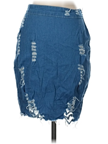 FancyQube Denim Skirt (view 2)