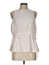 Worthington 100% Polyester White Sleeveless Blouse Size L - photo 1