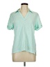 Talbots Green Short Sleeve Blouse Size L - photo 1