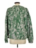 Zella Animal Print Green Pullover Sweater Size L - photo 2