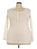 Torrid White Ivory 3/4 Sleeve T-Shirt Size 3X Plus (3) - photo 1