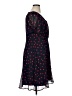 Connected Apparel 100% Polyester Polka Dots Blue Cocktail Dress Size 14 (petite) - photo 4
