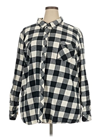 Natural Reflections Long Sleeve Button-Down Shirt (view 1)